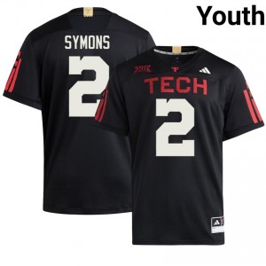 Black B.J. Symons #2 Tech 100 Year Anniversary Jersey | Youth Player Football Embroidery 31413521