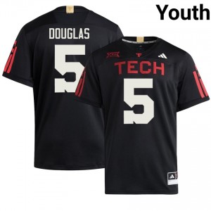 Black Caleb Douglas #5 Football Jersey | Texas Tech Red Raiders Youth College Team Gear 82054168