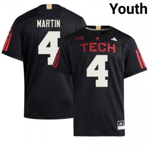 Black Davin Martin #4 Football Jersey | TTU Youth High School Team Gear 42496283