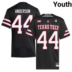Donny Anderson #44 Black Jersey | Red Raiders Youth University Football Premium Stitch 90418821