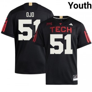 Authentic Felix Ojo Black Youth High School 100 Year Anniversary Embroidery Jersey | #51 TTU Football Gift 54871922