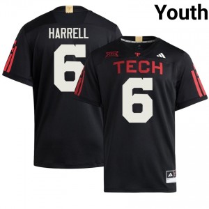 Black Graham Harrell #6 Football Jersey | Red Raiders Youth University Team Gear 47695886