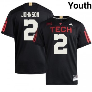 Black Kenny Johnson #2 Tech 100 Year Anniversary Jersey | Youth Player Football Embroidery 80670059