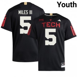 Oliver Miles III #5 Black 100 Year Anniversary Jersey | Tech Youth Player Football Premium Embroidery 67306348
