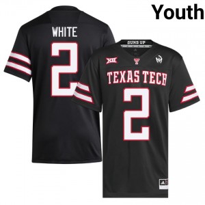 Trey White #2 Black Jersey | TTU Youth High School Football Premium Stitch 47644079