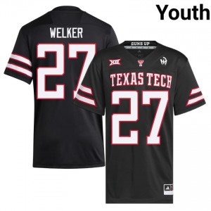 Wes Welker #27 Black Jersey | TTU Youth High School Football Premium Stitch 86350540