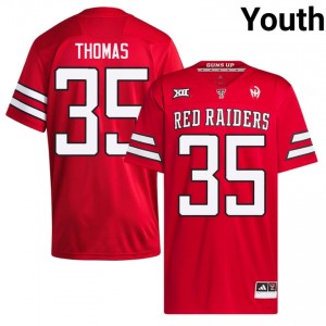 Red Zach Thomas #35 Football Jersey | Texas Tech Red Raiders Youth College Team Gear 91494680