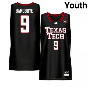 Black Luke Bamgboye #9 TTU Jersey | Youth High School Basketball Stitch 70071808