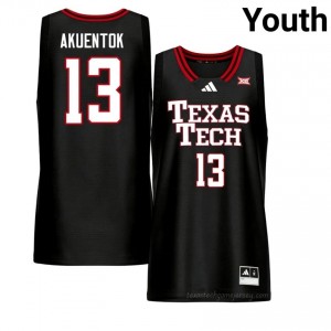 Black Marial Akuentok #13 Basketball Jersey | Texas Tech Youth NCAA Team Gear 25454611